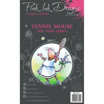 Pink Ink Designs - Stempelset "Tennis Mouse" Clear Stamps