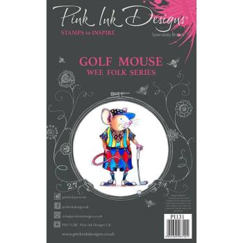 Pink Ink Designs - Stempelset "Golf Mouse" Clear Stamps