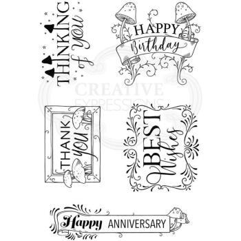 Pink Ink Designs - Stempelset "Decorative Sentiments" Clear Stamps