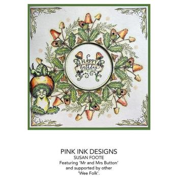 Pink Ink Designs - Stempelset "Mr & Mrs Button" Clear Stamps