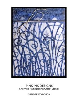 Pink Ink Designs - Schablone "Whispering Grass" Stencil