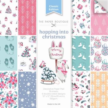 The Paper Boutique - Designpapier "Hopping into Christmas" Decorative Paper 12x12 Inch 24 Bogen