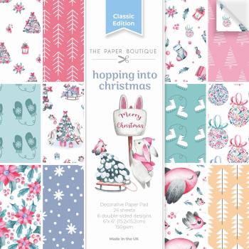 The Paper Boutique - Designpapier "Hopping into Christmas" Decorative Paper 6x6 Inch 24 Bogen