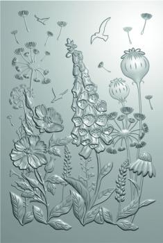 Gemini - Prägefolder & Stanzschablone "Wildflower Meadow" 3D Embossing Folder &  Dies 