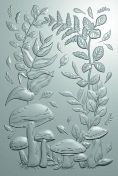 Gemini - Prägefolder & Stanzschablone "Woodland Foliage" 3D Embossing Folder &  Dies 