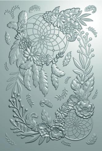 Gemini - Prägefolder & Stanzschablone "Bohemian Dreams" 3D Embossing Folder &  Dies 