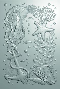 Gemini - Prägefolder & Stanzschablone "Coral Reef" 3D Embossing Folder &  Dies 