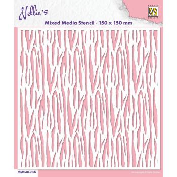 Nellie Snellen - Schablone "Zebra" Mixed Media Stencil 
