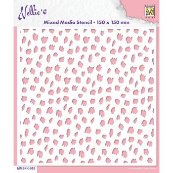 Nellie Snellen - Schablone "Cheetah" Mixed Media Stencil 
