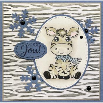 Nellie Snellen - Prägefolder "Zebra" 3D Embossing Folder 