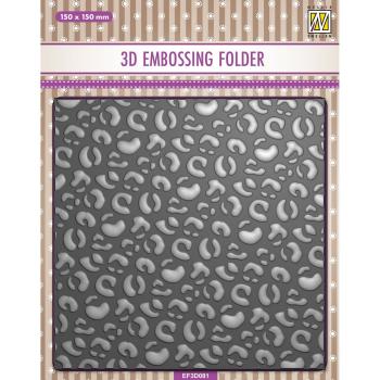 Nellie Snellen - Prägefolder "Leopard" 3D Embossing Folder 