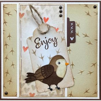 Nellie Snellen - Prägefolder "Birdfeet" 3D Embossing Folder 