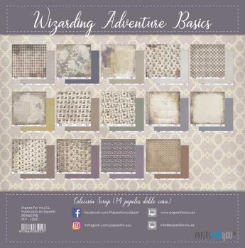 Papers For You - Designpapier "Wizarding Adventure II" Scrap Paper Pack 30,5 x 32 cm - 14 Bogen