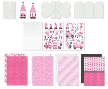 Dutch Doobadoo - Papier Kit "With Love" Crafty Kit - 12 Bogen