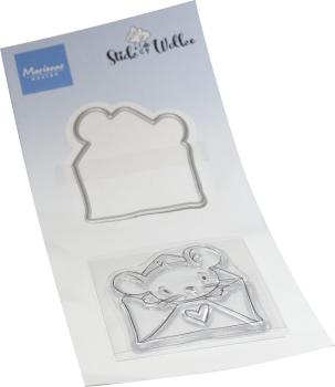 Marianne Design - Stempelset & Stanzschablone "Hello Mouse" Stamp & Dies