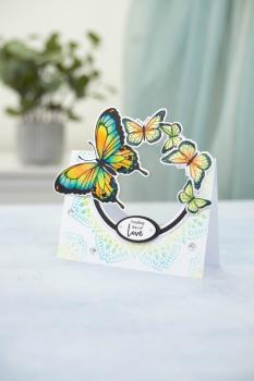 Crafters Companion - Stempelset & Stanzschablone "Red Admiral Butterfly" Stamp & Dies