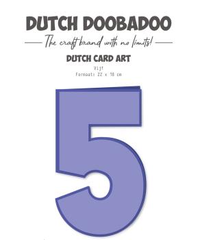 Dutch Doobadoo - Schablone A4 "Five" Stencil - Dutch Card Art