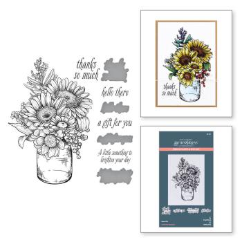 Spellbinders - Press Plate & Dies "Sunflower Bouquet"