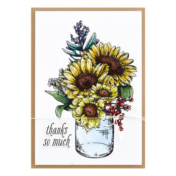 Spellbinders - Press Plate & Dies "Sunflower Bouquet"