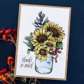 Spellbinders - Press Plate & Dies "Sunflower Bouquet"