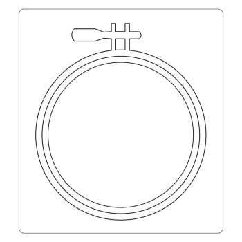 Sizzix - Stanzschablone "Embroidery Hoop" Bigz Craft Dies Design by Eileen Hull