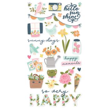 Simple Stories - Aufkleber "Fresh Air" Chipboard Sticker 