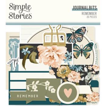 Simple Stories - Stanzteile "Remember" Journal Bits & Pieces 