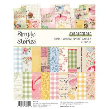 Simple Stories - Designpapier "Simple Vintage Spring Garden" Paper Pack 6x8 Inch - 24 Bogen