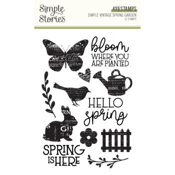 Simple Stories - Stempelset "Simple Vintage Spring Garden" Clear Stamps 