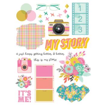 Simple Stories - Transfer Sticker "True Colors" Rub Ons