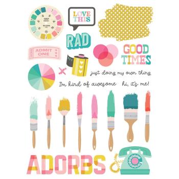 Simple Stories - Transfer Sticker "True Colors" Rub Ons