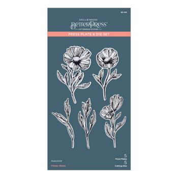 Spellbinders - Press Plate & Dies "Flower Stems"