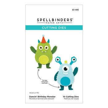 Spellbinders - Stanzschablone "Dancin' Birthday Monster" Dies