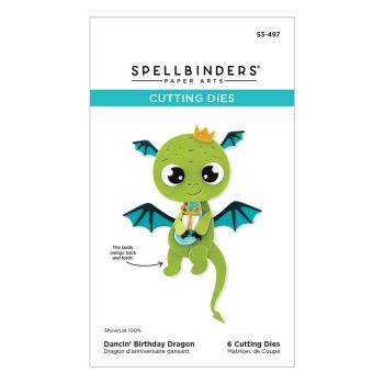 Spellbinders - Stanzschablone "Dancin' Birthday Dragon" Dies