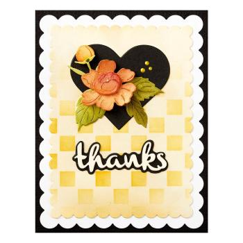 Spellbinders - Stanzschablone "Heartfelt Thanks & Scallops" Dies