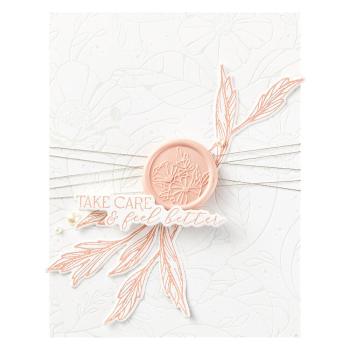 Spellbinders - Wachssiegel Stempel "Timeless Blooms" Waxs Seal Stamp