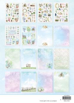 Studio Light - Designpapier - Stanzteile "Garden Season" DIY Block A4 - 32 Bogen