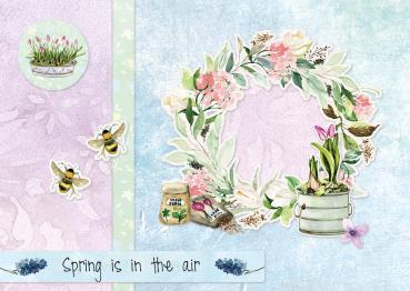 Studio Light - Designpapier - Stanzteile "Garden Season" DIY Block A4 - 32 Bogen