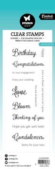 Studio Light - Stempelset "Sentiments" Clear Stamps