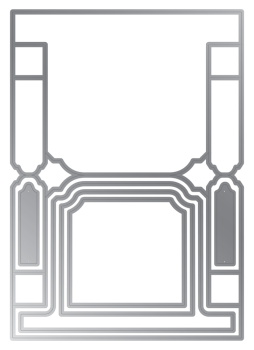 Gemini - Stanzschablone "Deco Centre Stepper Card" Papercraft Dies