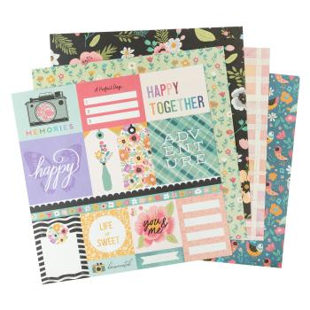 American Crafts - Designpapier "April and Ivy" Paper Pack 12x12 Inch - 24 Bogen