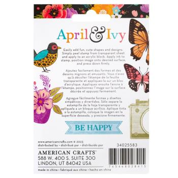 American Crafts - Stempelset "April and Ivy" Clear Stamps