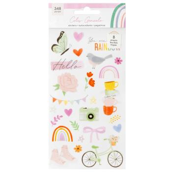 American Crafts - Aufkleber "Rainbow Avenue" Sticker Book