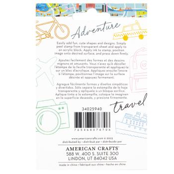 American Crafts - Stempelset "Coast-to-Coast" Clear Stamps