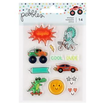 American Crafts - Stempelset "Cool Boy" Clear Stamps