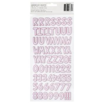 American Crafts - Aufkleber "Cool Girl" Thickers Alpha Sticker