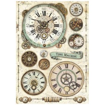 Stamperia - Decopatch Papier "Clock" Decoupage A4 - 6 Bogen  