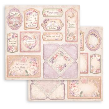 Stamperia - Designpapier "Romance Forever" Paper Pack 8x8 Inch - 10 Bogen