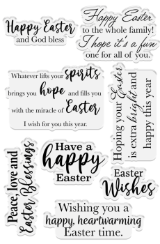 Crafters Companion - Stempelset "Easter Blessings" Clear Stamps