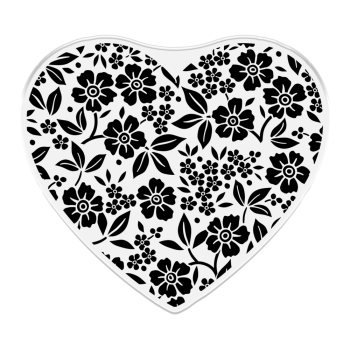 Crafters Companion - Stempel "Elegant Floral Heart" Clear Stamps